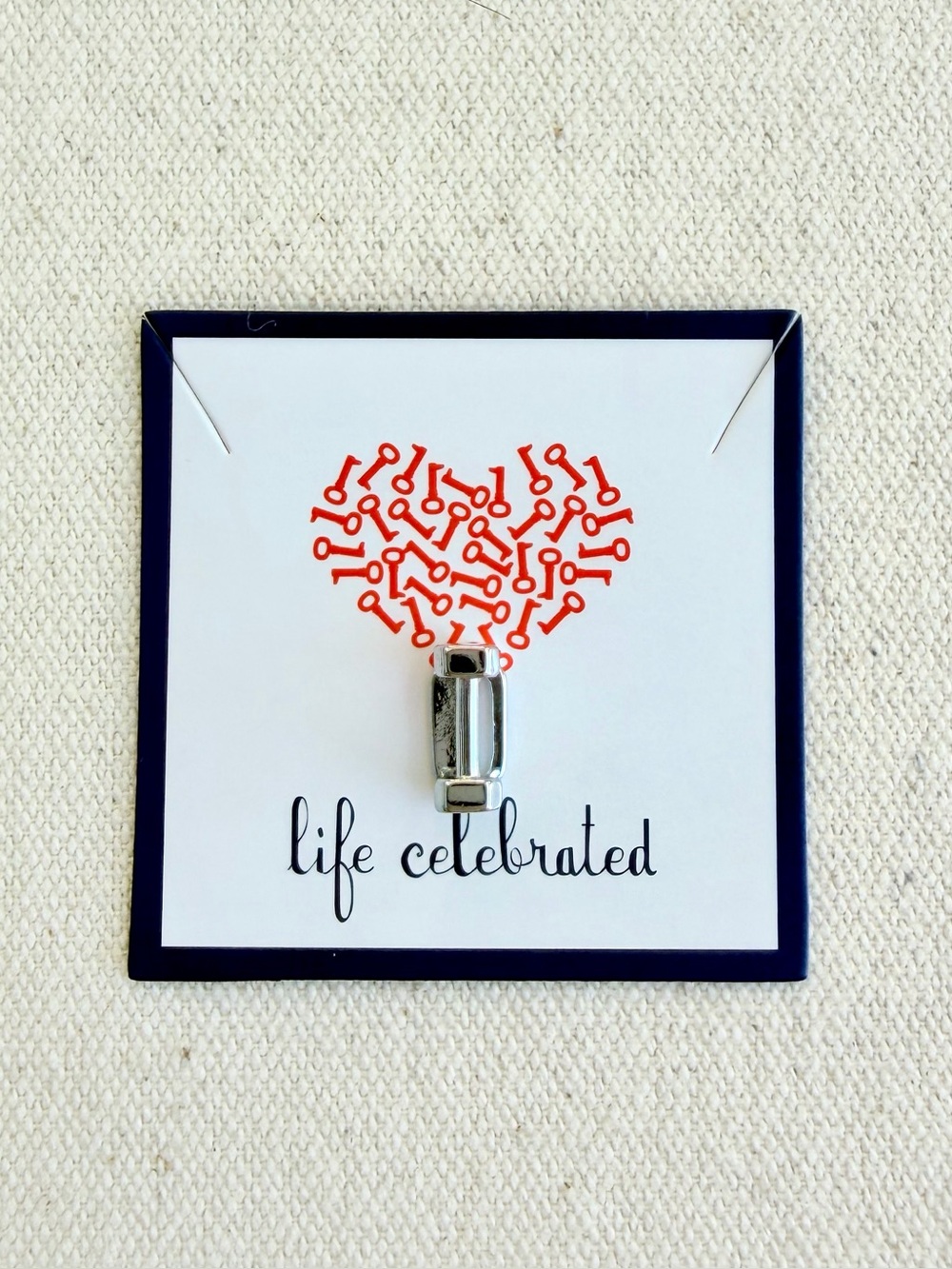 *Barbell Weight Charm* KEEP COLLECTIVE Retired Silver